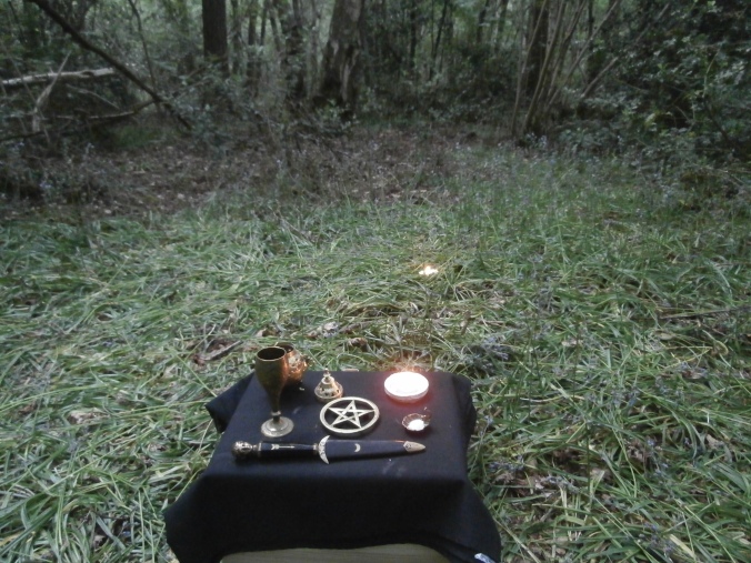 Ritual in the woods